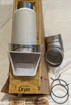 Nos Sears Dryer Vent Kit 8' Flex Hose-duct Connector-wall Plate 4 Aluminum. Fixed Price $29.95.