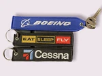Eat Sleep Fly Keychain Tag Aircraft Aviation Pilot Crew Jet Cessna Boeing. Fixed Price $5.99.