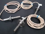 Qty 3 Rosemount Analytical 460 Conductivity Probe 456 Temperature Sensor 212F. Fixed Price $200.00.