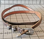 Vintage David Dear Leather Belt Sterling Buckle 42 Long Wide 925. Fixed Price $125.00.