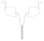 Mooney M20M Bravo Cowl Plugs W/ Rbf Streamer. Fixed Price $169.95.