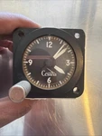 Vintage Cessna Panel Mount Clock Indicator 6734 Untested 1317 N2. Fixed Price $64.95.