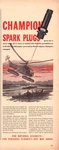 1943 Champion Spark Plugs Sikorsky Helicopter At Sea - Wwii Vintage Print Ad. Fixed Price $11.99.