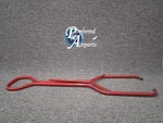 Used Red Aircraft Tow Bar - Ground Support Equipment, P/n Item (sl #425). Fixed Price $125.00.