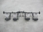Rudder Pedals Assembly With Dual Toe Brakes Piper Seneca Ii Pn: 95385-04. Fixed Price $995.00.