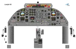 Learjet 55 Cockpit Poster 24IN X 36IN. Fixed Price $45.00.