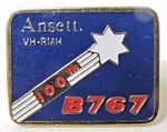 Ansett Vh-rmh 100TH B-767 Boeing Enameled Tack Pin Australia. Fixed Price $14.99.