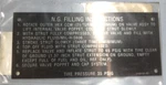 Cessna P/n 5100181-32 Placard Ng Fill. Fixed Price $39.92.