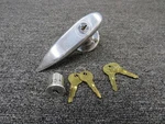 Beechcraft Door Handle With Lock Key Set (new Old Stock). Fixed Price $280.00.