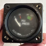 Vintage P.s.i. Oil Pressure Indicator Aircraft Rochester Gauges Dial No 5-90531. Fixed Price $34.71.