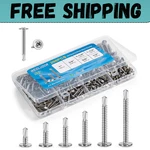 200PCS Sheet Metal Self-drilling Screws Assortment Kit #8 Truss Head Stainless. Fixed Price $10.70.