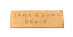 Aviation Aircraft Nos Placard P/n 5550001-9 Cessna Tank Sump Drain Part. Fixed Price $19.99.
