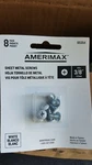 (lot Of 2)AMERIMAX White Blanco Screws 3/8'' 8PACK 1. Fixed Price $6.00.