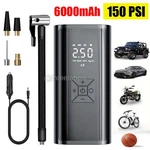 150 Psi Air Compressor Inflator Fits Car Moto Bike Tires Pump Cordless. Fixed Price $14.99.
