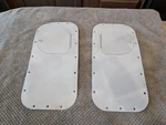 Beechcraft Bonanza Fuel Door Assy Set 35-115028-20 And 21. Fixed Price $120.00.