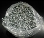 100 Ft. Steel Jack Chain #12 Zinc Plated Single Twisted Working Load 12-29 Lbs. Fixed Price $33.00.
