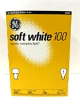 Ge Soft White 100W Bulbs (4 Pack), Collector Item, Nos, A19, Old School. Fixed Price $50.00.