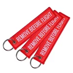 3X Remove Before Flight Keychain Tag Strap Aviation Style Keyring Lanyard Red. Fixed Price $9.99.