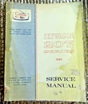 Cessna Aircraft Aviation Factory Service Manual 1969 Skywagon 207 Series. Fixed Price $21.00.