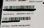 New Carlisle/thermax M22759/11-16-0 #16AWG Spc Ptfe Milspec Aerospace Wire Black. Fixed Price $174.99.