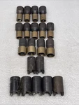 Lot Of (20) Hi-shear Aircraft Sockets, HLC1-5, HLC1-6 HLC1-8 HLC1-10, HLC-12. Fixed Price $139.99.