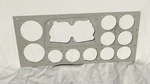 Gray 18 Inch Wide Aircraft Pilots Instrument Panel, Great For Displaying Photos. Fixed Price $24.95.