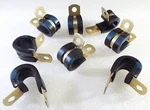 QTY8 Loop 7/16" Cushioned Cable Wire Clamp Neoprene Aluminum Umpco MS21919-WDG7. Fixed Price $9.99.