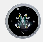Dual Oil Temperature Indicator 253682 Tested Certified 8130-3 Certification. Fixed Price $232.20.
