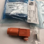 (lot Of 2) Amphenol Surlok Plug SLPPC50BS02 10.3 Mm R/a Orange C10-730190-0502. Fixed Price $31.77.