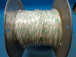 (500FT) M16878/3BKE95 14 Awg 19 Conductor 3000V White W/ Green Military Wire. Fixed Price $129.99.