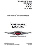 Continental IO-520 Overhaul Manual X30039 Digital Book Pdf. Fixed Price $70.00.