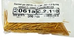 500 Each, Spring Contact Pins 2021/5-5-C-1.5N-AU-1.3 Ptr Hartmann, Gold Plated. Fixed Price $167.69.