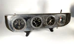 Vtg Stewart Warner S/w Amp Oil Console Cluster 4 Gauge Panel +kienzle Dash Clock. Fixed Price $155.00.
