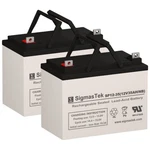 12V Battery Set Of - Everest & Jennings 14 Inch Growing Marathon Wheelchair. Fixed Price $150.99.