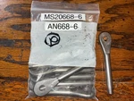 Loos MS20668-6 Eye End Fitting, 304 S.s, Size 3/16 ( ) Unit. Fixed Price $19.56.