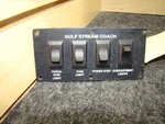 Used Rv/motorhome Gulfstream Coach 4 Switch Panel. Fixed Price $85.00.
