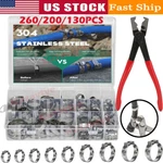 260X Single Ear Hose Clamps 304 Stainless Steel Crimp Tools Kit. Fixed Price $45.14.