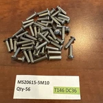 Quantity 56 MS20615-5M10 Aeropace Rivet Co. New. T146 DC36. Fixed Price $9.88.