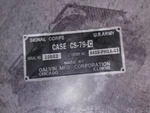 Case CS79 Body Signal Radio Label Plate. Jeep Willys Us WW2. Fixed Price $18.75.